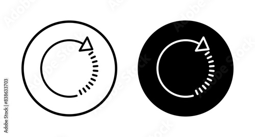 Refresh icon vector isolated on white background. Reload icon vector. Update icon. convert icon