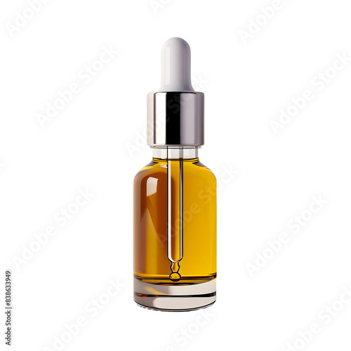 beauty oil dropper isolated on transparent background. generative ai