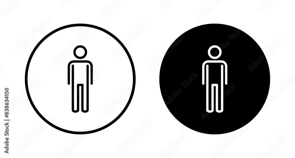 Man icon vector isolated on white background. male icon vector. human symbol Man icon vector isolated on white background. male icon vector. human symbol