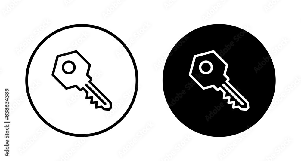 Key icon vector isolated on white background. Key vector icon. Key symbol. security Key icon vector isolated on white background. Key vector icon. Key symbol. security