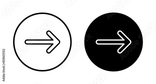 Arrow icon vector isolated on white background. Arrow symbol. Arrow vector icon