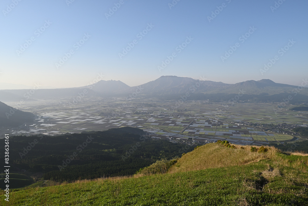 Fototapeta premium Great view from Daikanbo, Aso, Kumamoto