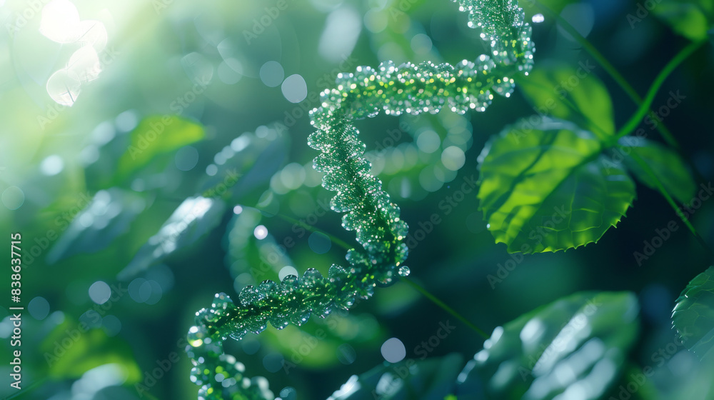 Dew on Leaf in Greenery Dew on Leaf in Greenery