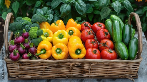 Basket of vegetables