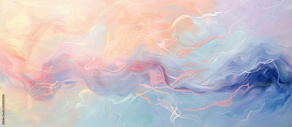 A painting of a sky with a blue and pink hue. The sky is filled with swirls and lines, giving it a sense of movement and energy. The colors are bright and vibrant, creating a feeling of joy A painting of a sky with a blue and pink hue. The sky is filled with swirls and lines, giving it a sense of movement and energy. The colors are bright and vibrant, creating a feeling of joy