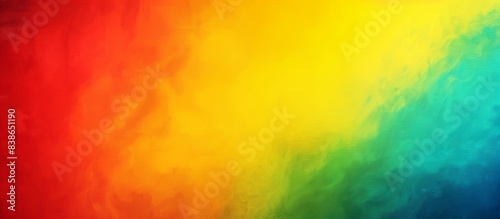 A colorful background with a rainbow and a splash of blue. The colors are bright and vibrant, creating a lively and energetic atmosphere