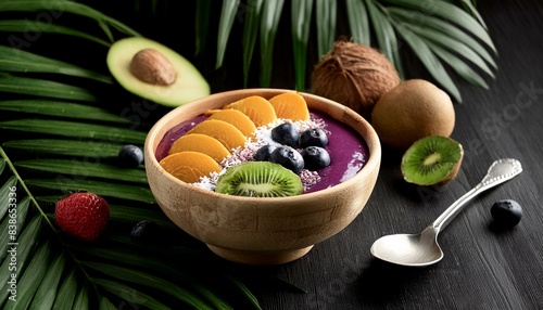 Healthy acai smoothie bowl