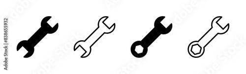 Wrench icon set. repair icon vector. tools icon vector
