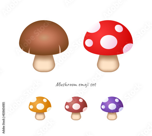 Mushroom Emoji clipart transparent background