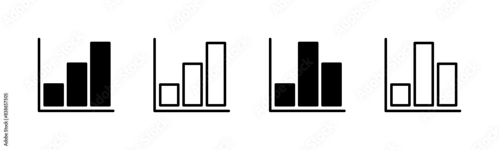 Growing graph Icon set. Chart icon. diagram icon Growing graph Icon set. Chart icon. diagram icon