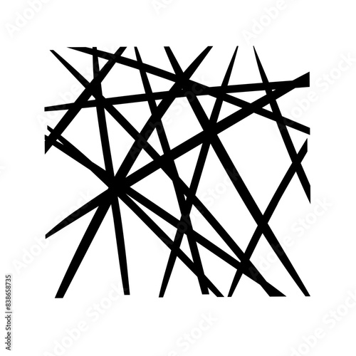 chaotic lines abstract geometric pattern