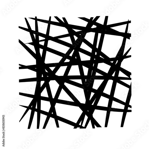 chaotic lines abstract geometric pattern