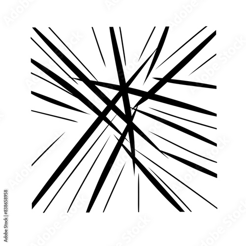 chaotic lines abstract geometric pattern