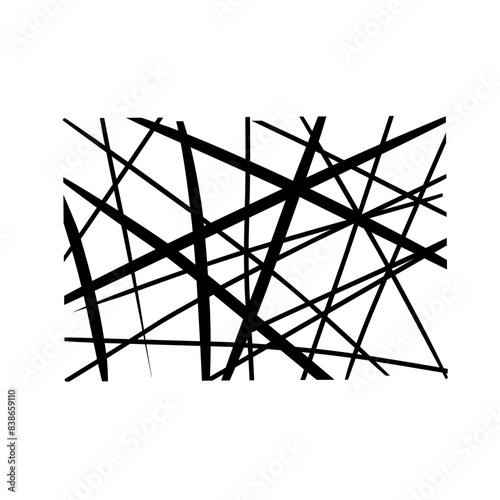chaotic lines abstract geometric pattern