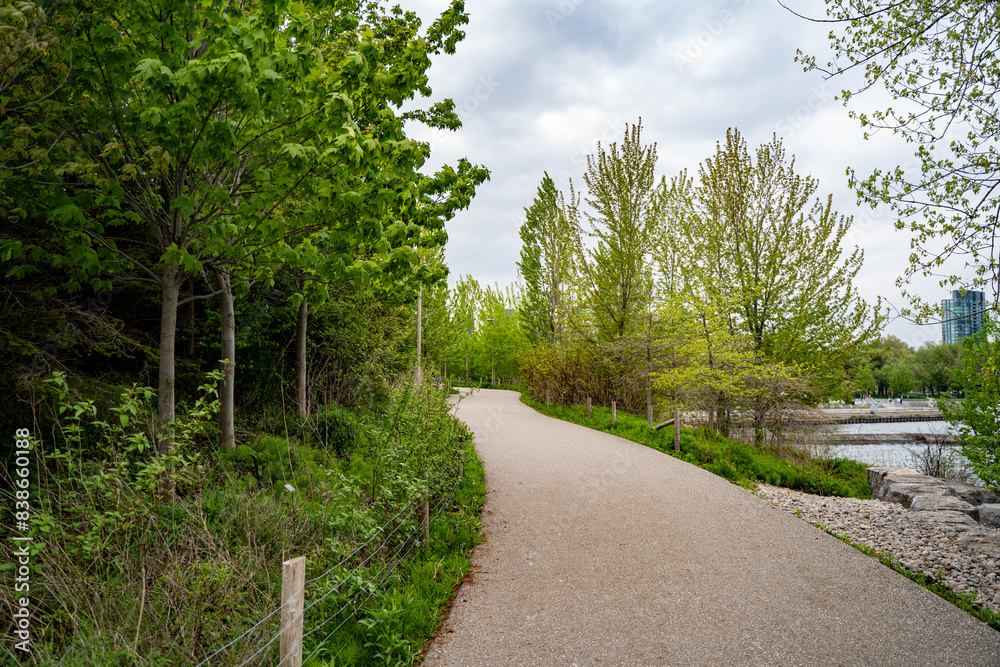 View of Trillium Park. Trillium Park is a park in Toronto owned and operated by the Government of Ontario. View of Trillium Park. Trillium Park is a park in Toronto owned and operated by the Government of Ontario.