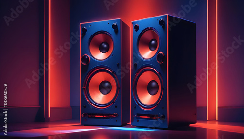Sound speakers a powder neon 2