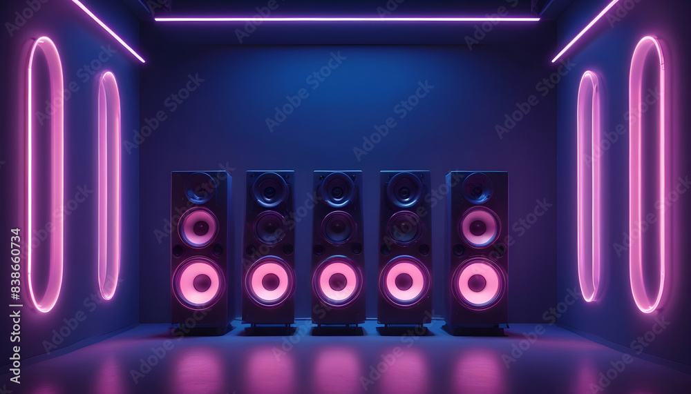Sound speakers a powder neon 5 Sound speakers a powder neon 5