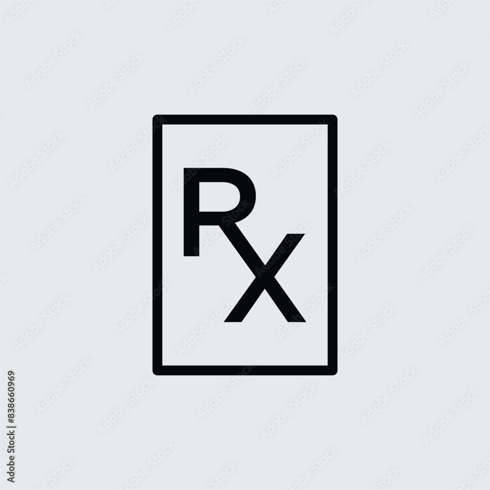 RX icon vector logo design template RX icon vector logo design template