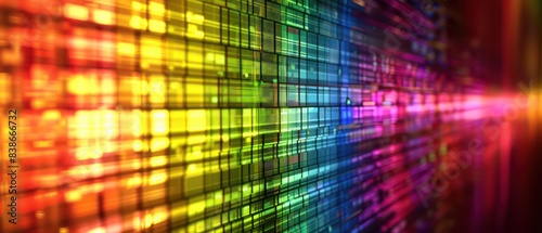 Wallpaper Mural abstract stripes of color, simulating the disrupted pattern Torontodigital.ca