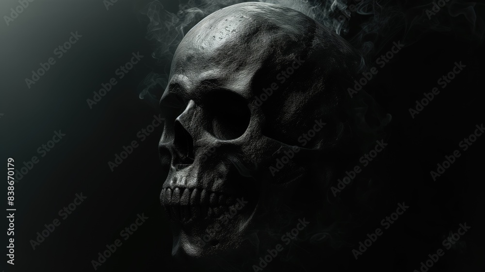 Shadowy Halloween Skull Wallpaper, Skeleton Backdrop, Death Dead Art Horror Macabre Design, Spooky Background Concept Shadowy Halloween Skull Wallpaper, Skeleton Backdrop, Death Dead Art Horror Macabre Design, Spooky Background Concept
