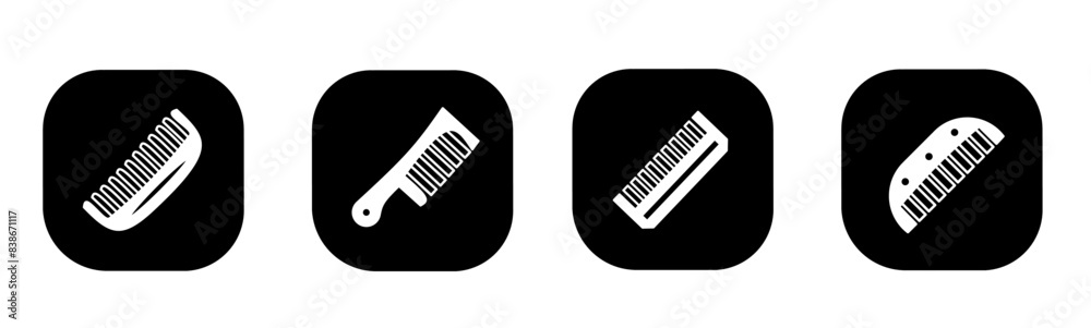 Comb icon in flat. A comb icon design. Stock vector. Comb icon in flat. A comb icon design. Stock vector.