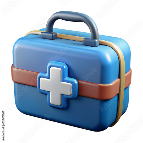 Doctor Bag isolated on white and transparent png photo