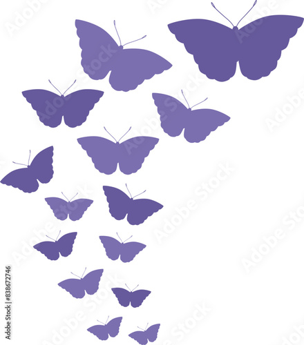 Flying Butterflies Illustration