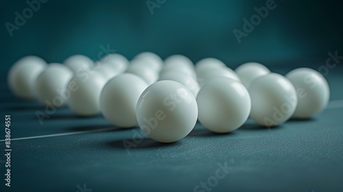 Ping pong Balls on the Table 