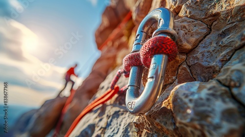 Rock Climbing with Carabiners