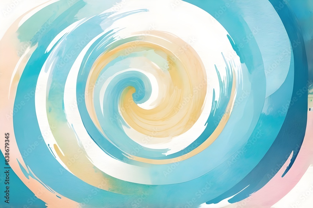 Abstract river swirl watercolor painting Abstract river swirl watercolor painting
