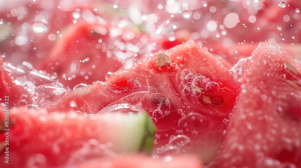 Juicy Watermelon Poster Featuring Close-Up Shots of Fresh, Vibrant Watermelon Slices. Refreshing and Mouth-Watering Visual Appeal. Juicy Watermelon Poster Featuring Close-Up Shots of Fresh, Vibrant Watermelon Slices. Refreshing and Mouth-Watering Visual Appeal.