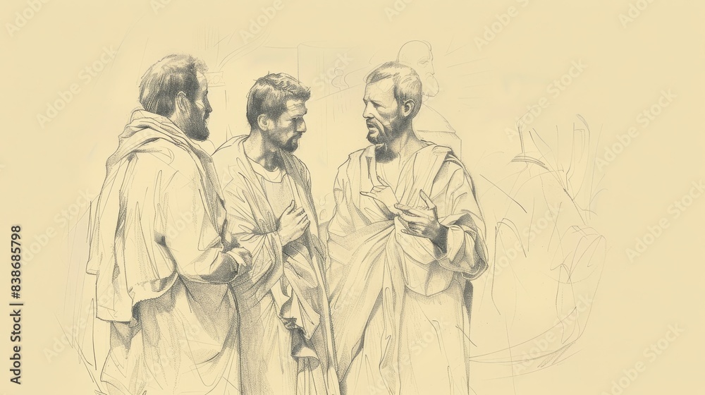 Fototapeta premium 2 Corinthians 8: Giving, Generosity, Macedonian Example, Beige Background, Copyspace