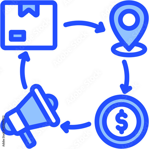 Marketing Mix Icon