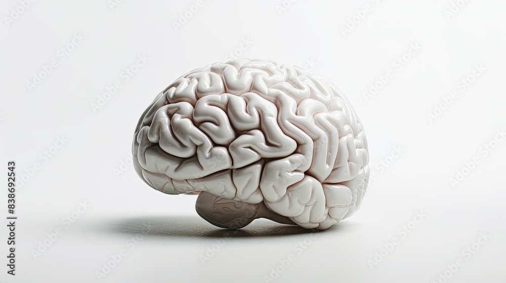 Brain Isolated on white background 