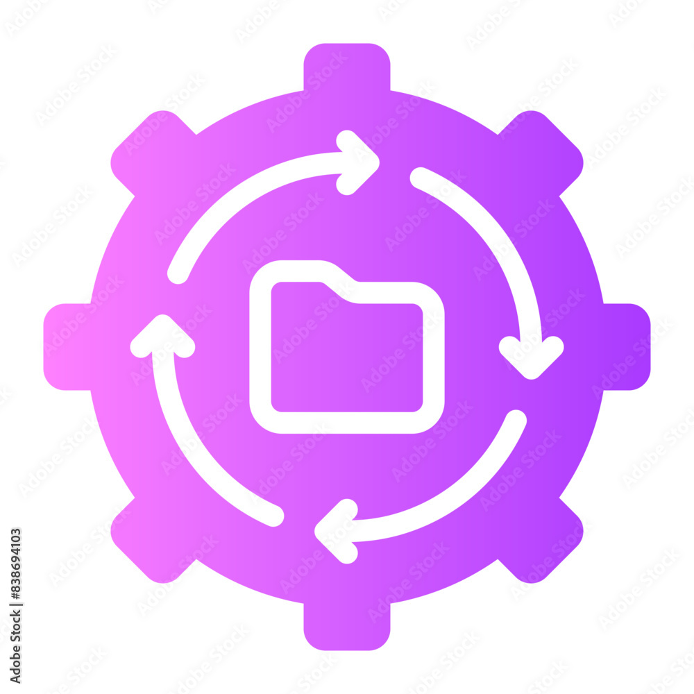Obraz premium folder gradient icon