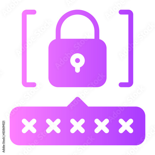 pin code gradient icon