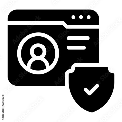 private account glyph icon