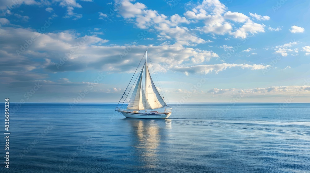 Fototapeta premium sailboat on the sea