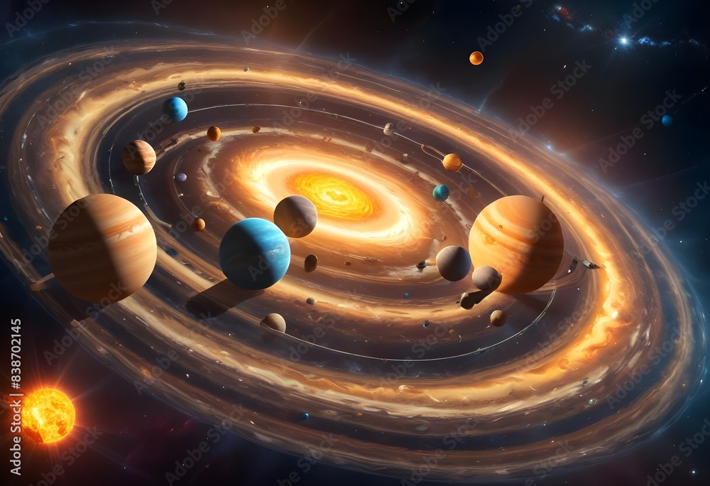 Obraz premium Planet in space