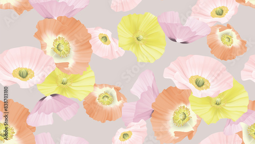 Floral seamless pattern, co...
