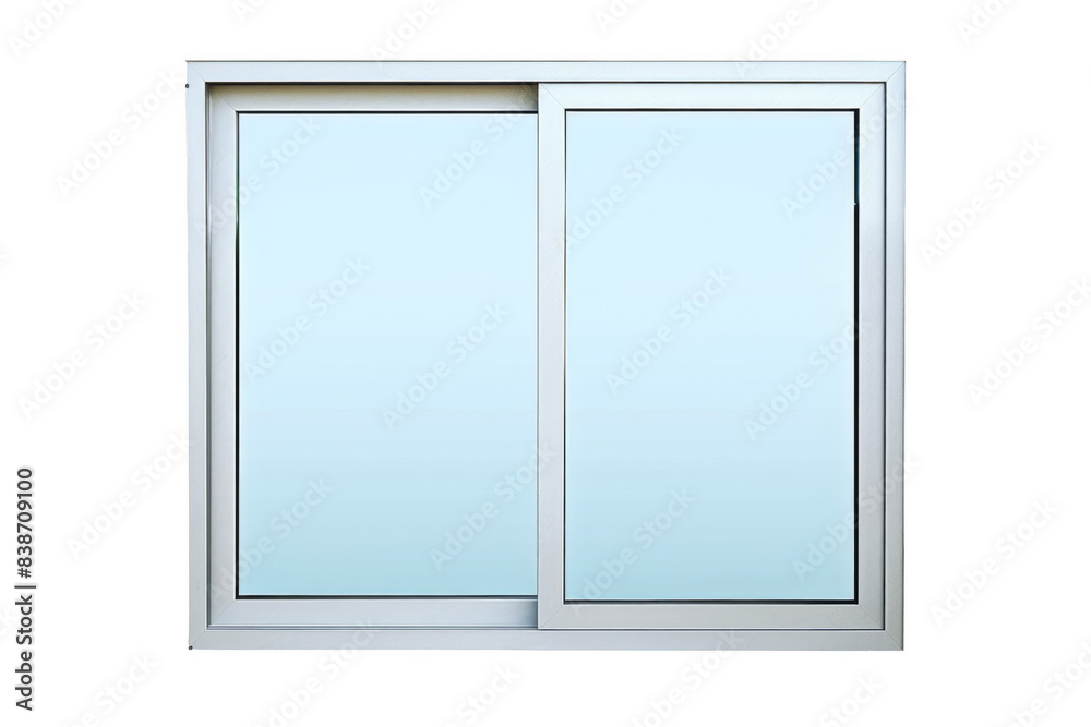 A window with a white frame and a clear glass pane A window with a white frame and a clear glass pane