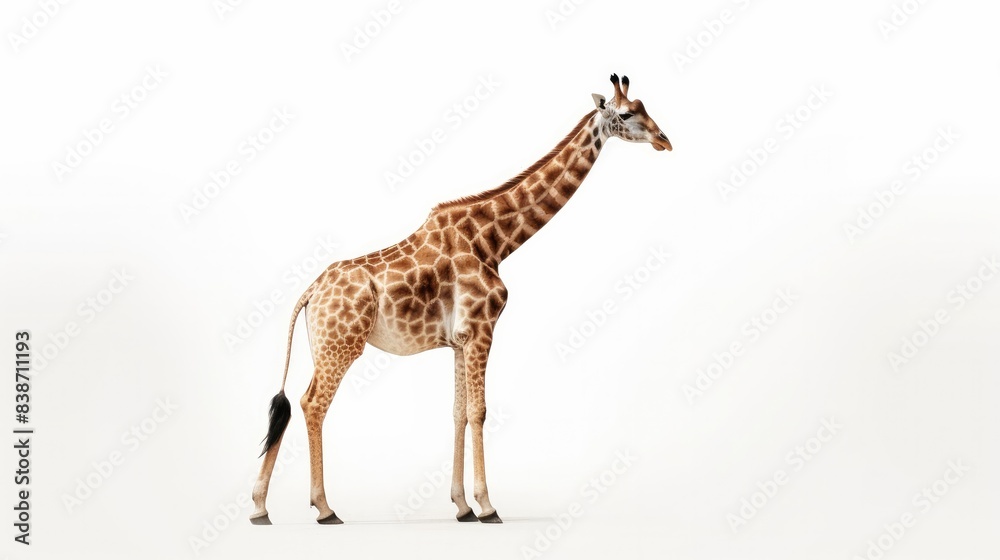 Fototapeta premium Giraffe Isolated on white background 