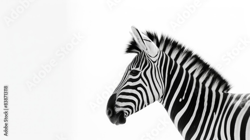 Zebra Isolated on white background