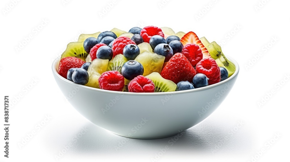 Fruits salad Isolated o white background Fruits salad Isolated o white background