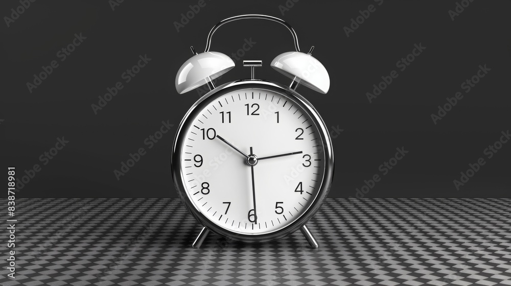 White Alarm Clock, isolated. White Alarm Clock, isolated.