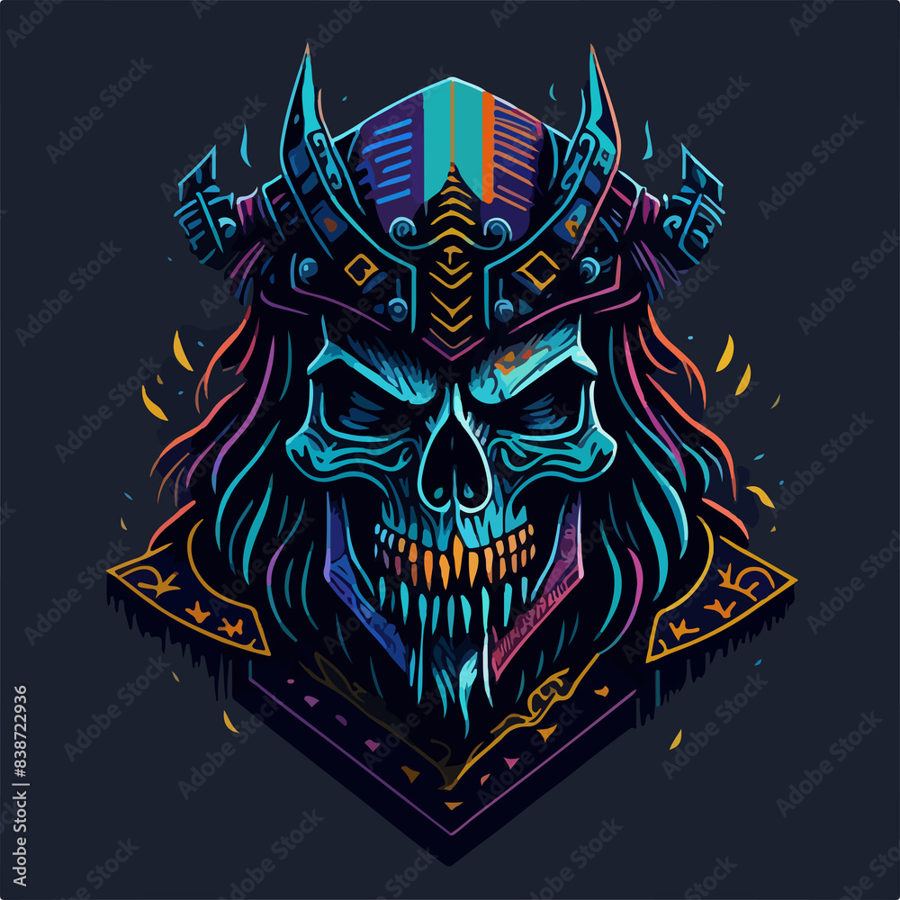 Undead ancient demon warlord covered with ironclad armor Undead ancient demon warlord covered with ironclad armor