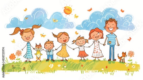 Family Life Illustration 