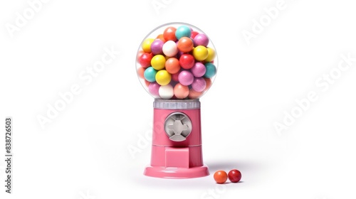 Carousel Gumball Machine Isolated on white background