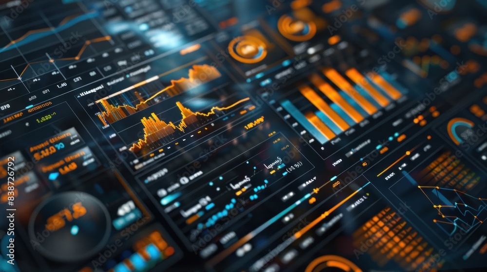 A professional key performance indicator (KPI) metrics dashboard ...