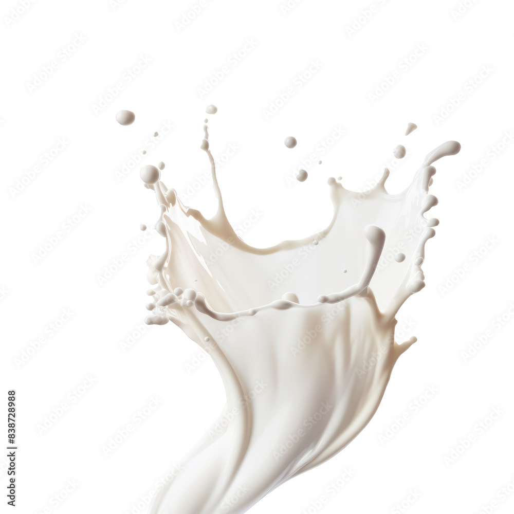 Milk Splash In Mid-Air on Isolated Background, Dairy Advertising and Creative Liquid Motion Design Milk Splash In Mid-Air on Isolated Background, Dairy Advertising and Creative Liquid Motion Design
